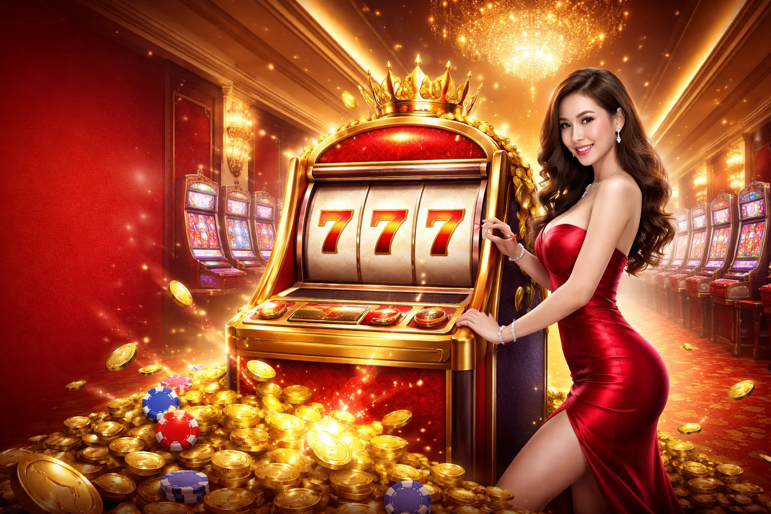 Người phụ nữ hào hứng xem khuyến mãi Thabet88 Win trên máy tính bảng
